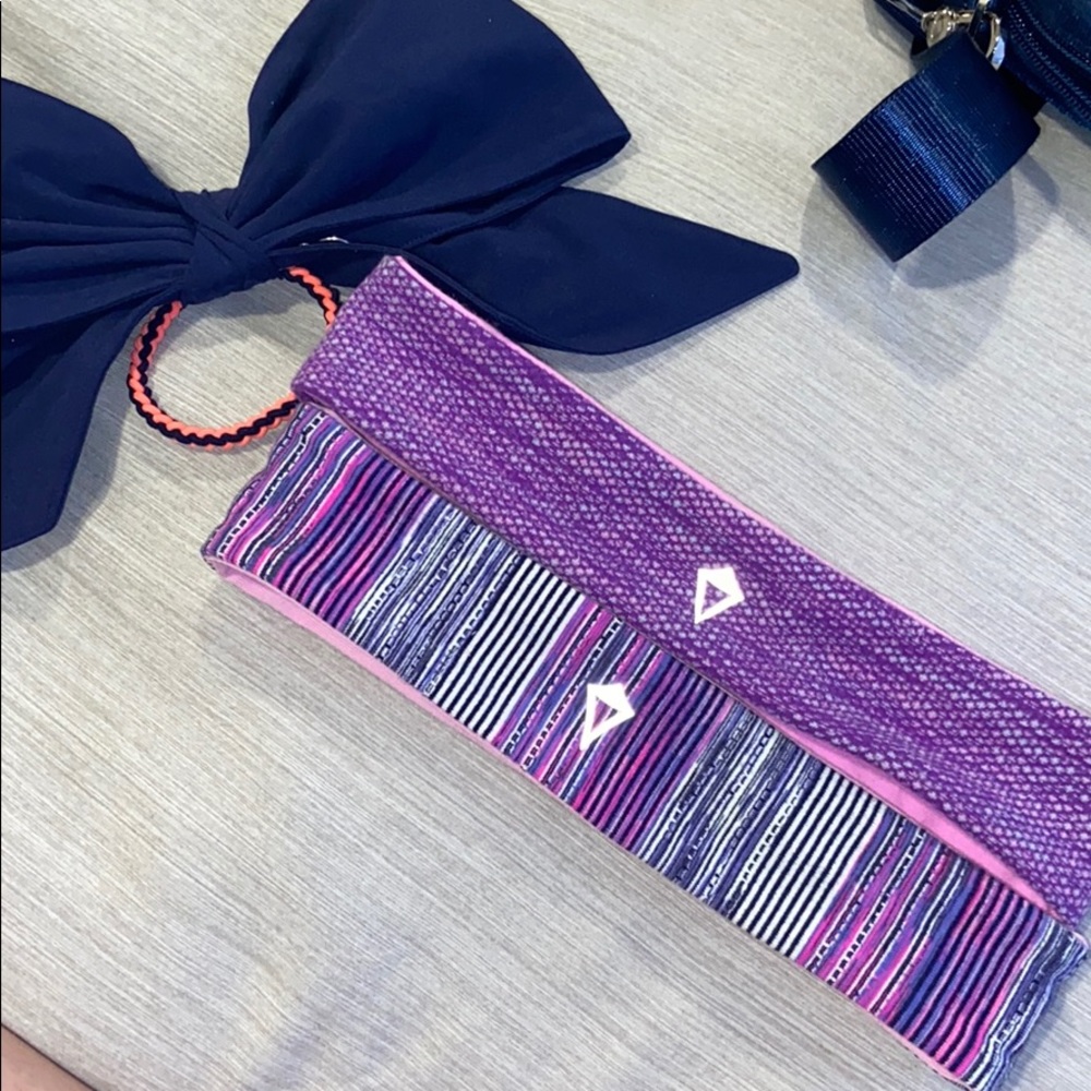 Ivivva reversible headbands and bow hair tie